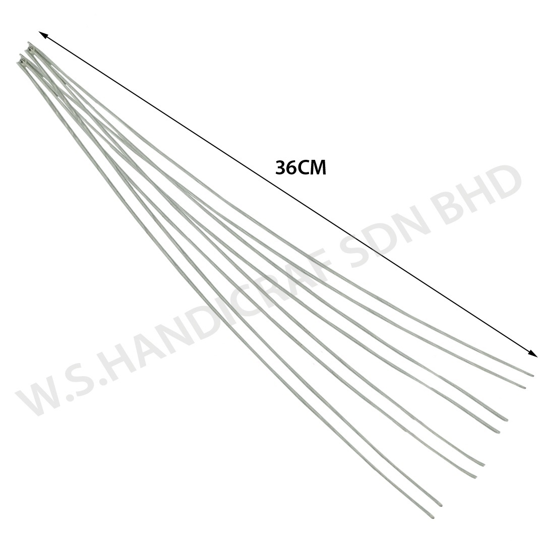 FLORAL WIRE/ DAWAI BUNGA/ WHITE/ SIZE 16 30/ PKT/ RM1.00